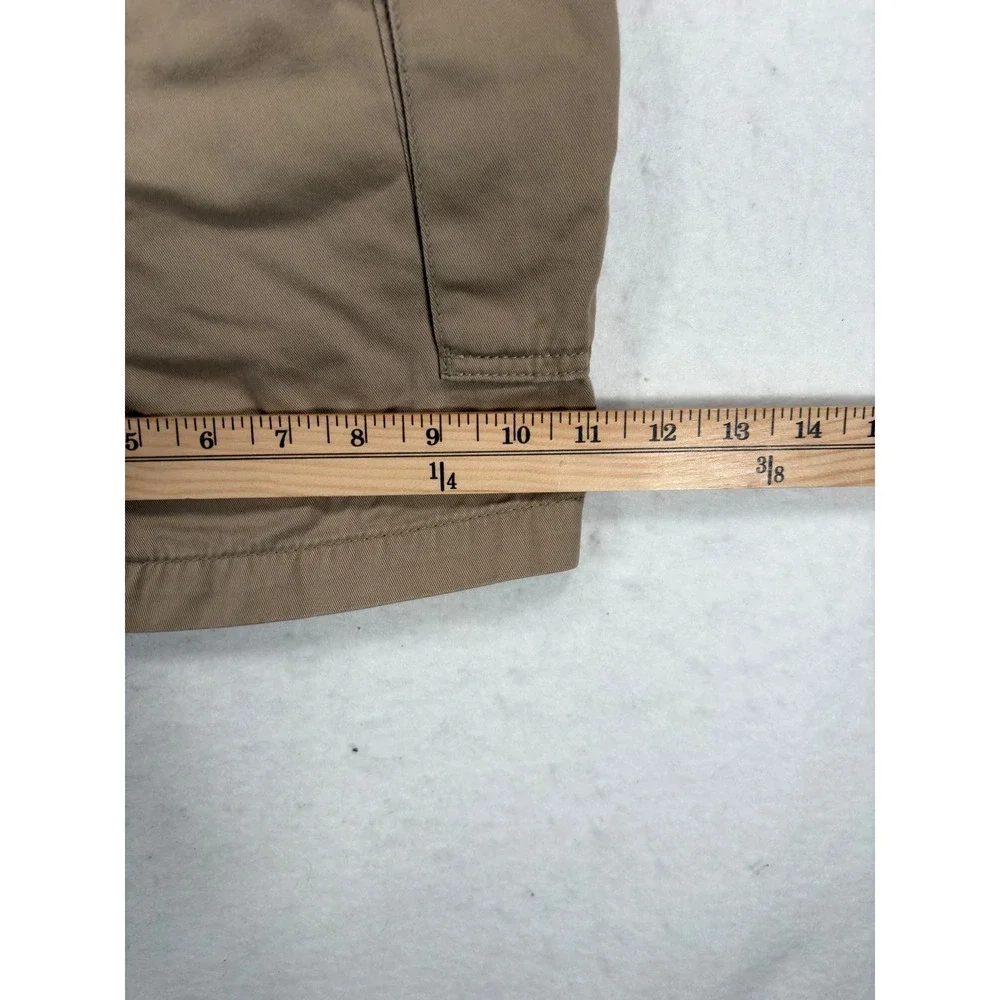 Levi Strauss & Co Mens Cargo Shorts Tan Khaki Cotton Twill Multi Pocket 35x9